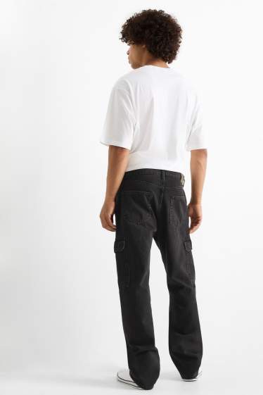 Bărbați - Cargo jeans - denim-gri închis