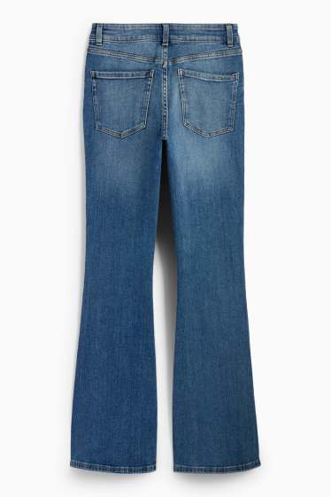 Dámské - Flared jeans - mid waist - džíny - světle modré