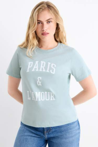 Damen - T-Shirt - Relaxed Fit - türkis