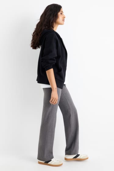 Dames - Basic legging - zwart / grijs