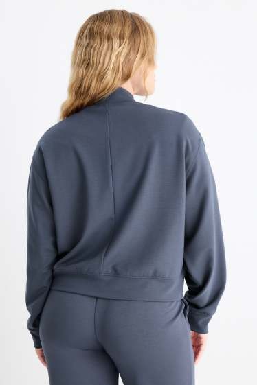 Damen - Basic-Sweatjacke - dunkelblau