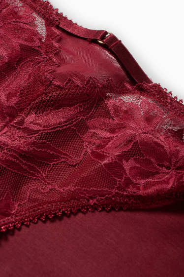 Dames - Slip - donkerrood