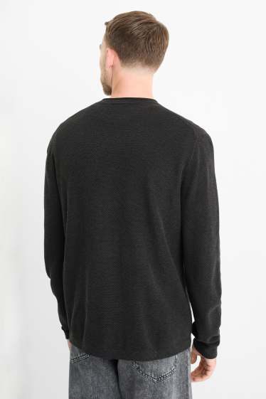 Home - Jersei - texturat - negre