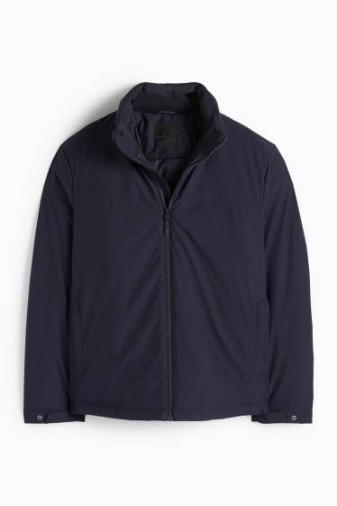 Herren - Jacke mit Kapuze - gefüttert - dunkelblau