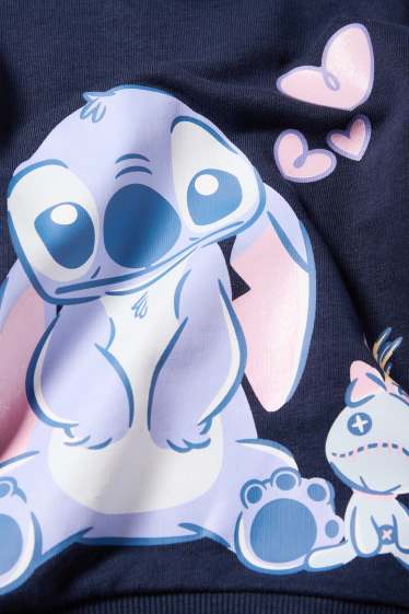 Bambine - Lilo & Stitch - felpa - blu scuro