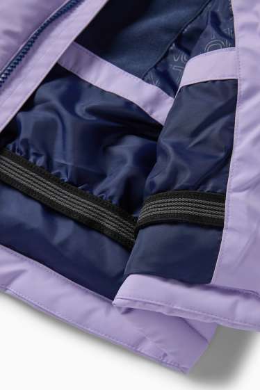 Kinderen: meisjes - Ski-jas met capuchon - waterafstotend - donkerblauw