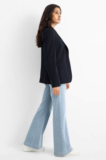 Dames - Loose flared jeans - mid waist - jeanslichtblauw