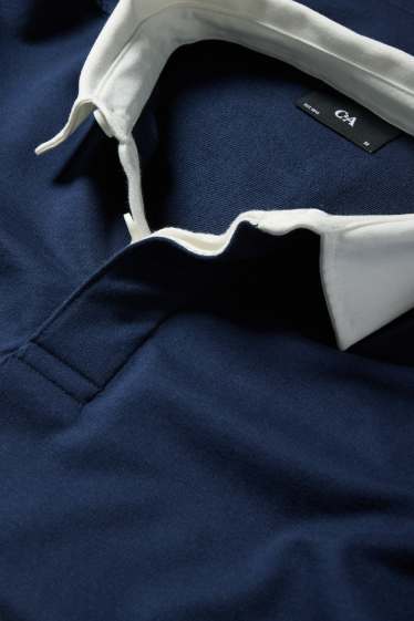 Heren - Poloshirt - regular fit - donkerblauw