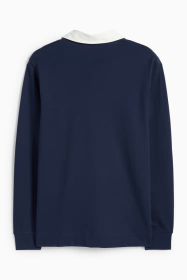 Heren - Poloshirt - regular fit - donkerblauw