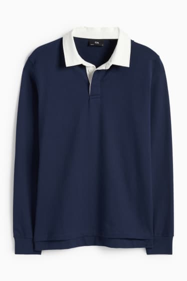 Heren - Poloshirt - regular fit - donkerblauw