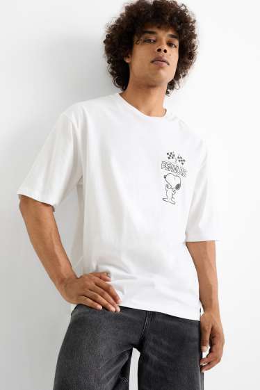 Home - Samarreta de màniga curta - oversized - Peanuts - blanc
