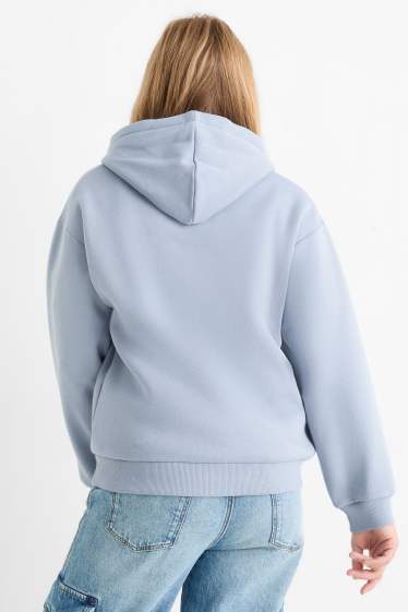 Kinderen: meisjes - New York City - hoodie - lichtblauw