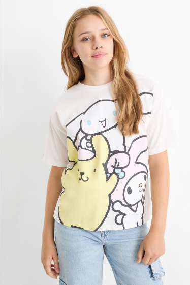 Children Girls - Hello Kitty and Friends - short sleeve T-shirt - white