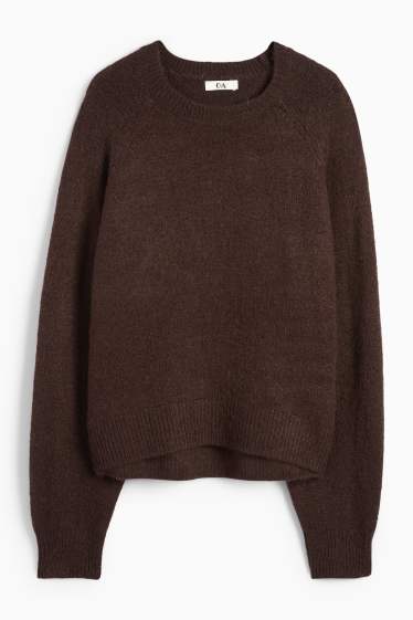 Damen - Pullover - dunkelbraun