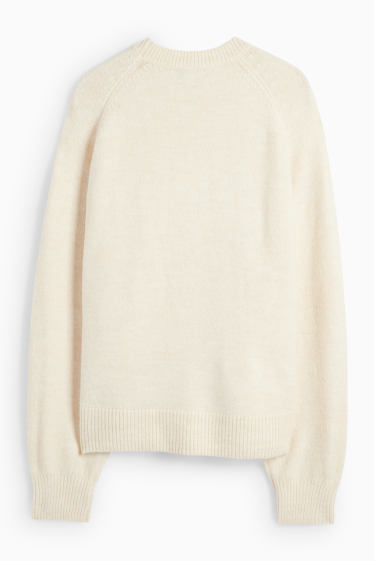 Damen - Pullover - cremeweiß
