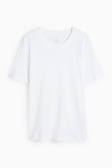 Women - Basic T-shirt - regular fit - white