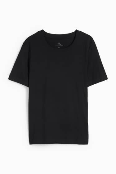 Women - Basic T-shirt - regular fit - black