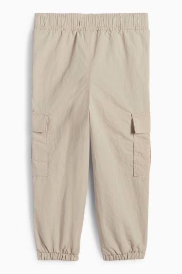 Kinderen: jongens - Thermocargobroek - beige