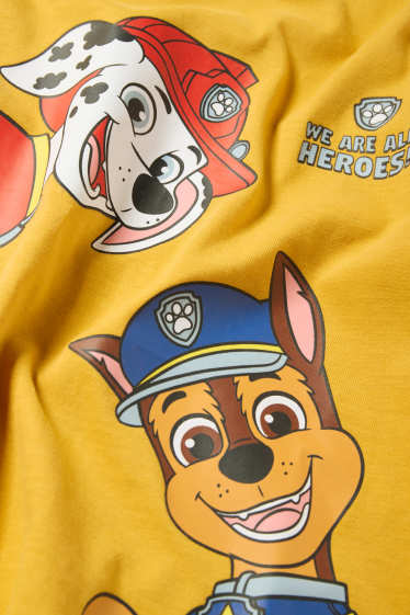 Kinder Buben - PAW Patrol - Chase, Marshall - Langarmshirt - gelb
