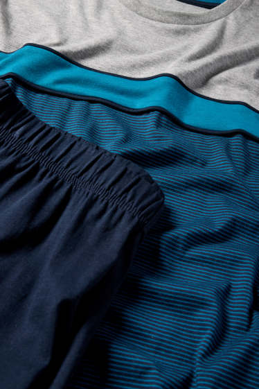 Home - Pijama - gris / blau fosc