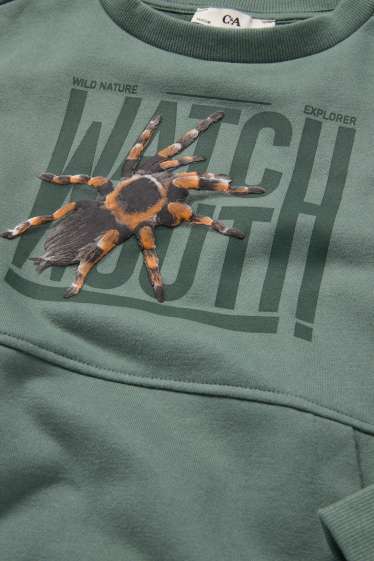Kinderen: jongens - Vogelspin - sweatshirt - groen