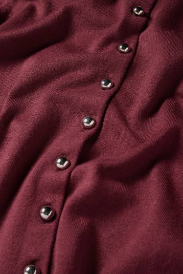Women - Cardigan - bordeaux