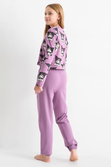Kinderen: meisjes - Kuromi - pyjama - 2-delig - paars