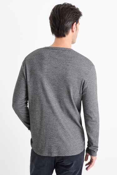 Uomo - Maglia a maniche lunghe - grigio