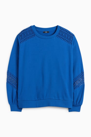 Dames - Sweatshirt - blauw