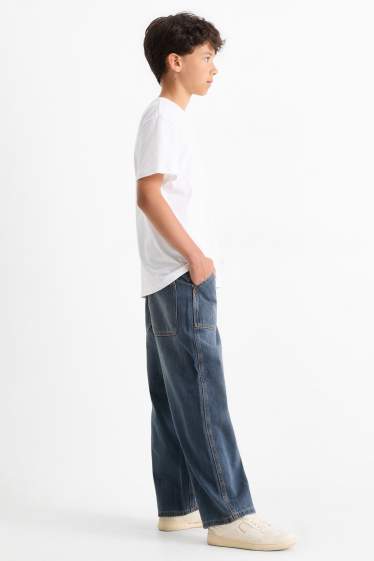 Kinder Buben - Skater Jeans - dunkeljeansblau