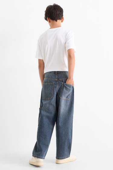 Kinder Buben - Skater Jeans - dunkeljeansblau