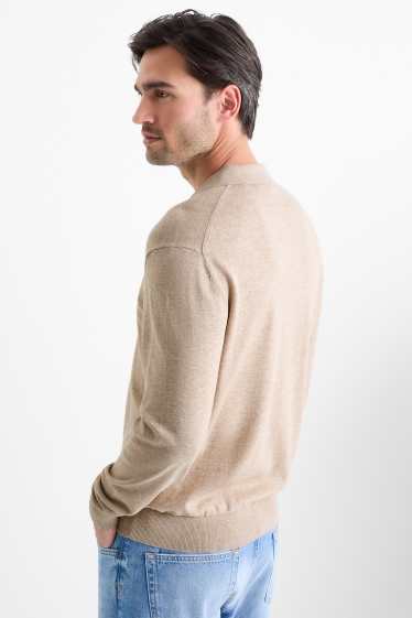 Herren - Pullover - hellbeige