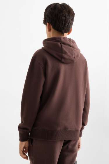 Enfants garçons - Racing - sweat à capuche - marron foncé