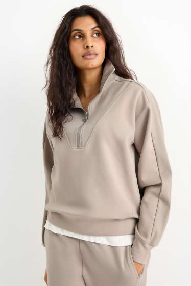 Femmes - Sweat basique - beige clair