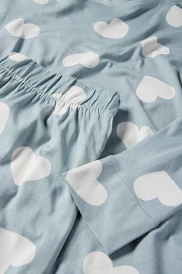 Femmes - Pyjama - à motif - bleu clair