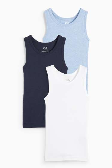 Children Boys - Multipack of 3 - vest - dark blue