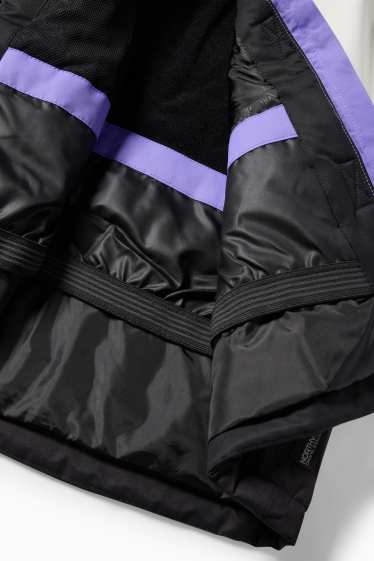 Children Girls - Ski jacket with hood - waterproof - violet