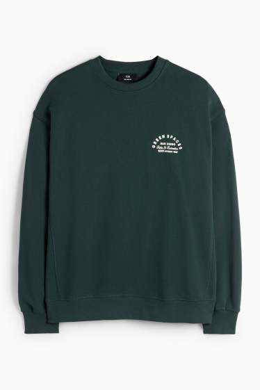 Uomo - Felpa - verde scuro