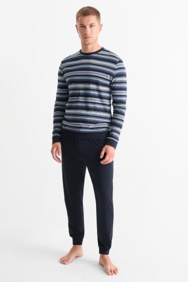 Hommes - Pyjama - bleu foncé