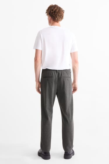 Men - Chinos - tapered fit - dark gray