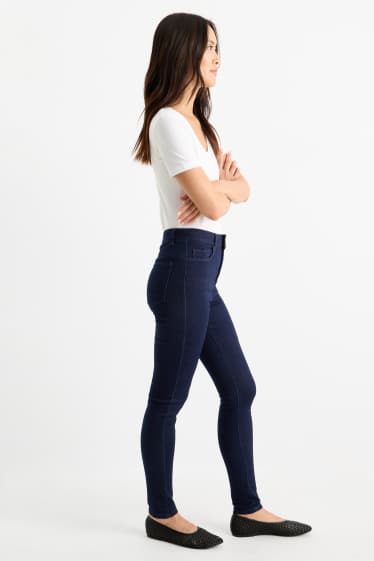 Dames - Jegging jeans - high waist - jeansdonkerblauw