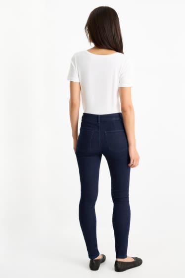 Dames - Jegging jeans - high waist - jeansdonkerblauw