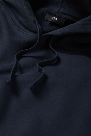 Heren - Hoodie - donkerblauw