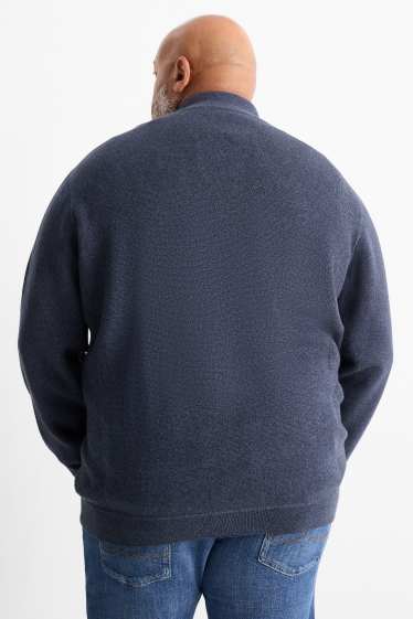 Herren - Strickjacke - dunkelblau