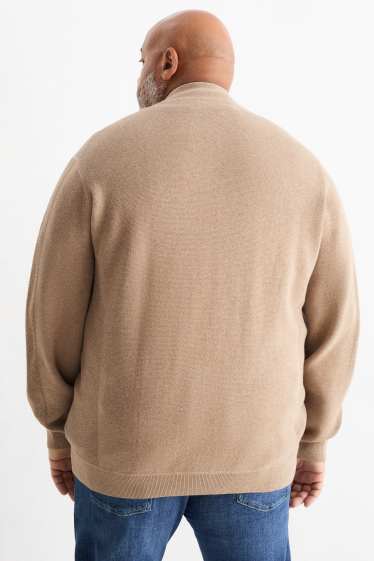 Herren - Strickjacke - beige