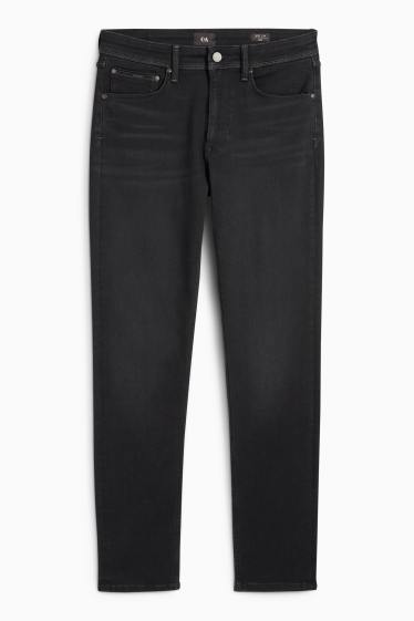 Pánské - Slim jeans - džíny - tmavošedé