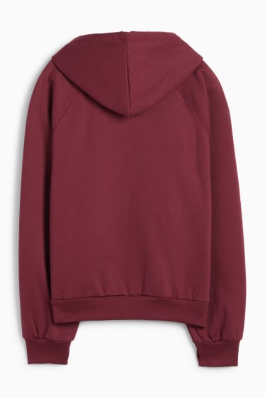 Kinder Mädchen - Hoodie - dunkelrot
