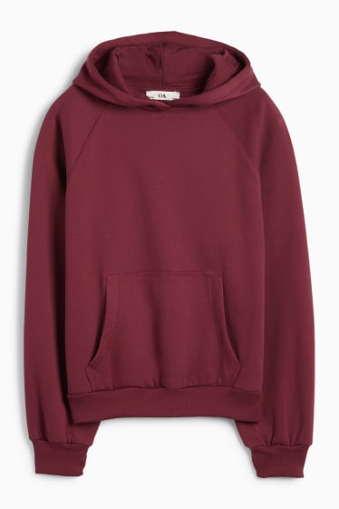 Kinder Mädchen - Hoodie - dunkelrot