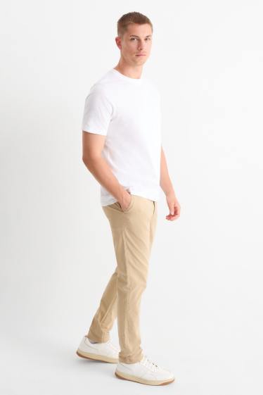 Heren - Chino - slim fit - beige
