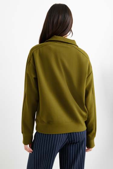 Damen - Basic-Sweatshirt - khaki